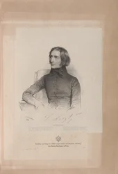 Porträtt av Franz Liszt 1811-1886, 1838.