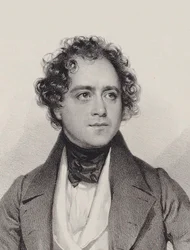 Porträtt av kompositören Johann Vesque von Püttlingen 1803-1883, 1838.