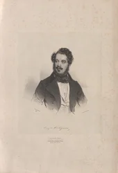 Porträtt av operasångaren Giovanni Orazio Cartagenova 1800-1841, 1838.