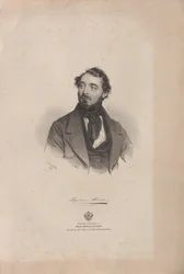 Porträtt av operasångaren Napoleone Moriani 1808-1878, 1840.