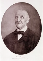 Den österrikiske kompositören och organisten Anton Bruckner (1824 - 1896).