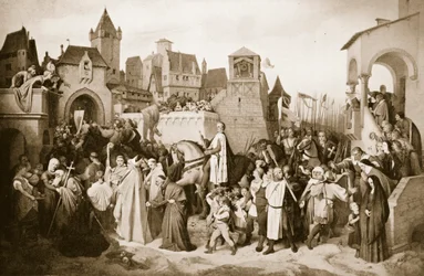 Leopold VI går in i Wien, 1219