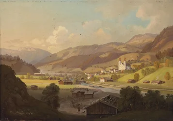 Utsikt över Maria Rain, Kärnten
