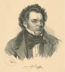 Porträtt av Franz Schubert 1797-1828, 1846.