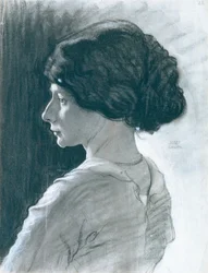 flicka huvud