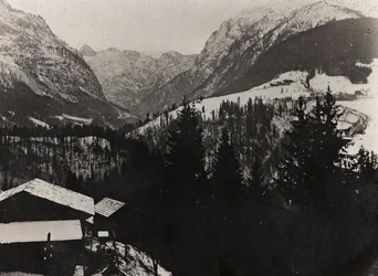 Album "Mitt världskrig - minnen av sydvästra fronten i Kärnten, Italien, Trentino-Alto Adige) 31/03/1915-12/11/ 1918 - Josef Zohles Wien ": observationspunktsartilleri