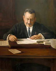 Porträtt av Enric Prat de la Riba (1870-1917), katalansk nationalistisk politiker, 1900-talet