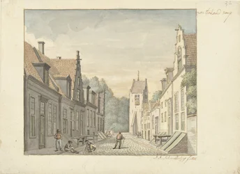 Gata i byn Oosterland på Duiveland Oosterland by (titel på objekt)