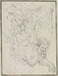Dante och Vergilius på Geryons rygg (Dante, Inferno, sång 17, vers 94)