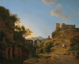 Neapelbukten med ön Ischia i fjärran, 1818