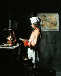 Brev från hans far (olja på duk)