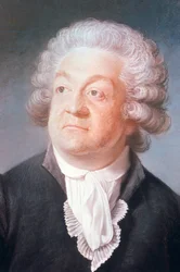 Detalj av porträttet av Honore Gabriel Riqueti, jarl av Mirabeau (1749-1791) (pastell)