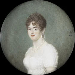 Porträtt av Cornelia Pull (d 1809). Hustru till Gerrit Jan van Houten