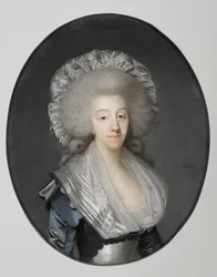 Prinsessan Maria Theresia av Savojen 1756-1805, grevinna av Artois, 1785.