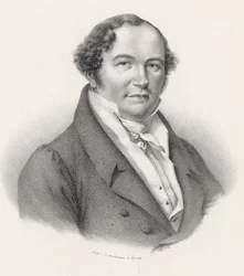 Porträtt av kompositören Conradin Kreutzer 1780-1849.