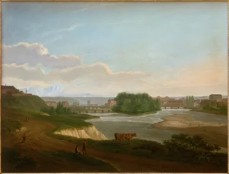 Utsikt över München med Isar
