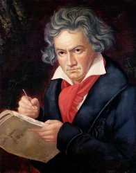 Ludwig van Beethoven (1770-1827) komponerar sin "Missa Solemnis"