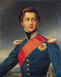 Othon Ier de Grece - Porträtt av Otto, kung av Grekland - Stieler, Joseph Karl (1781-1858) - 1832 - Olja på duk - 89x68 - Benaki Museum, Aten