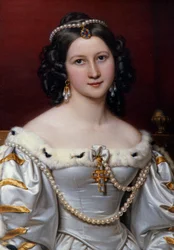 Porträtt av Charlotte målning av Joseph Karl Stieler (1781-1858)