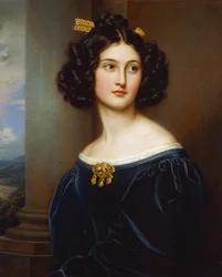 Porträtt av Nanette Kaula (1812 - 1876)
