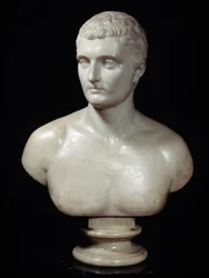 Byst av Charles Marie Bonaparte (1746-1785), fader till Napoleons marmorskulptur av Joseph Charles Marin (1759-1834) 1800-talets Paris, Thiers Foundation