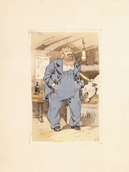 Kapten Jack Bunsby, från Dombey and Son (1848)