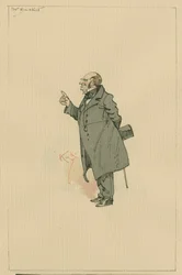 Mr Bucket, ca 1920-talet (penna och bläck med wc på papper)