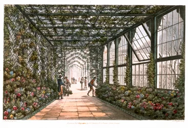 Korridor i ett vinterträdgård, 1808