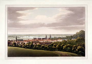 Utsikt över Greenwich, London, 1795