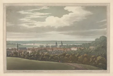 Utsikt över Greenwich och nedför floden