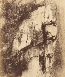 Fountains Abbey. The Echo Rock, 1850-talet.