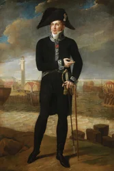 Porträtt av Bernard-Francois, Marquis de Chauvelin (olja på duk)
