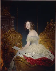 Prinsessan Marie Charlotte Frederique av Württemberg (1807-1873), storhertiginnan Helene av Ryssland (prinsessan Friederike Charlotte Marie av Württemberg, storhertiginnan Elena Pavlovna av Ryssland). Målning av Joseph Desire Court (1797-1865), olja på duk