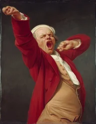 Självporträtt, gäspande. 1783