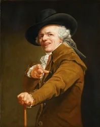 Konstnärens självporträtt i en gycklares gestalt, omkring 1793