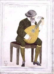 Porträtt av Arnold Dolmetsch