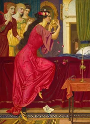 Sigismonda dricker giftet, c1897.
