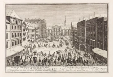 Wien Neuer Markt nya marknad, 1719.