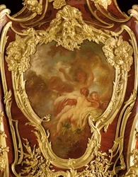Detalj av en dekorerad serre-bijoux