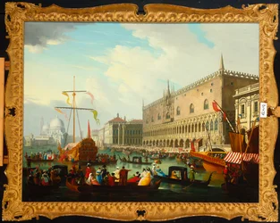 Bacino di San Marco, Venedig, med karnevalen