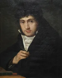 Porträtt av Pelagio Palagi, Joseph François Ducq (olja på duk)