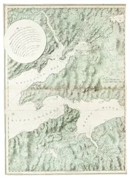 En vy över staden och hamnen i Halifax, från Dartmouth shore