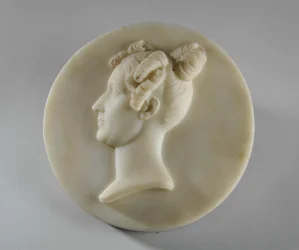 Medaljongporträtt av fru Margaret Gott