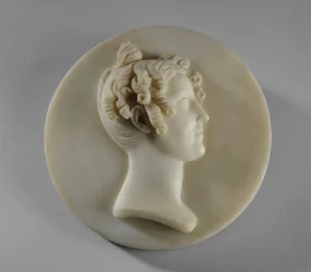 Medaljongporträtt av Harriet Gott