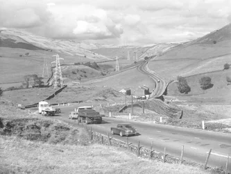 Trafik på Shap road