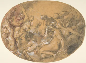 Satyrer och nymfer, ca. 1599.