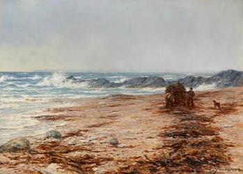 Gathering Kelp (olja på duk)