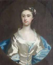 Porträtt av en kvinna, 1745.