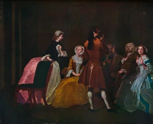 Familjen Harlowe, från Samuel Richardsons Clarissa, c1745