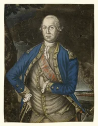 Hans excellens George Washington Esquire, pub. 1776 (handfärgad gravyr)